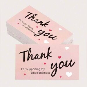 50pcs Thank You Cards for Small Business